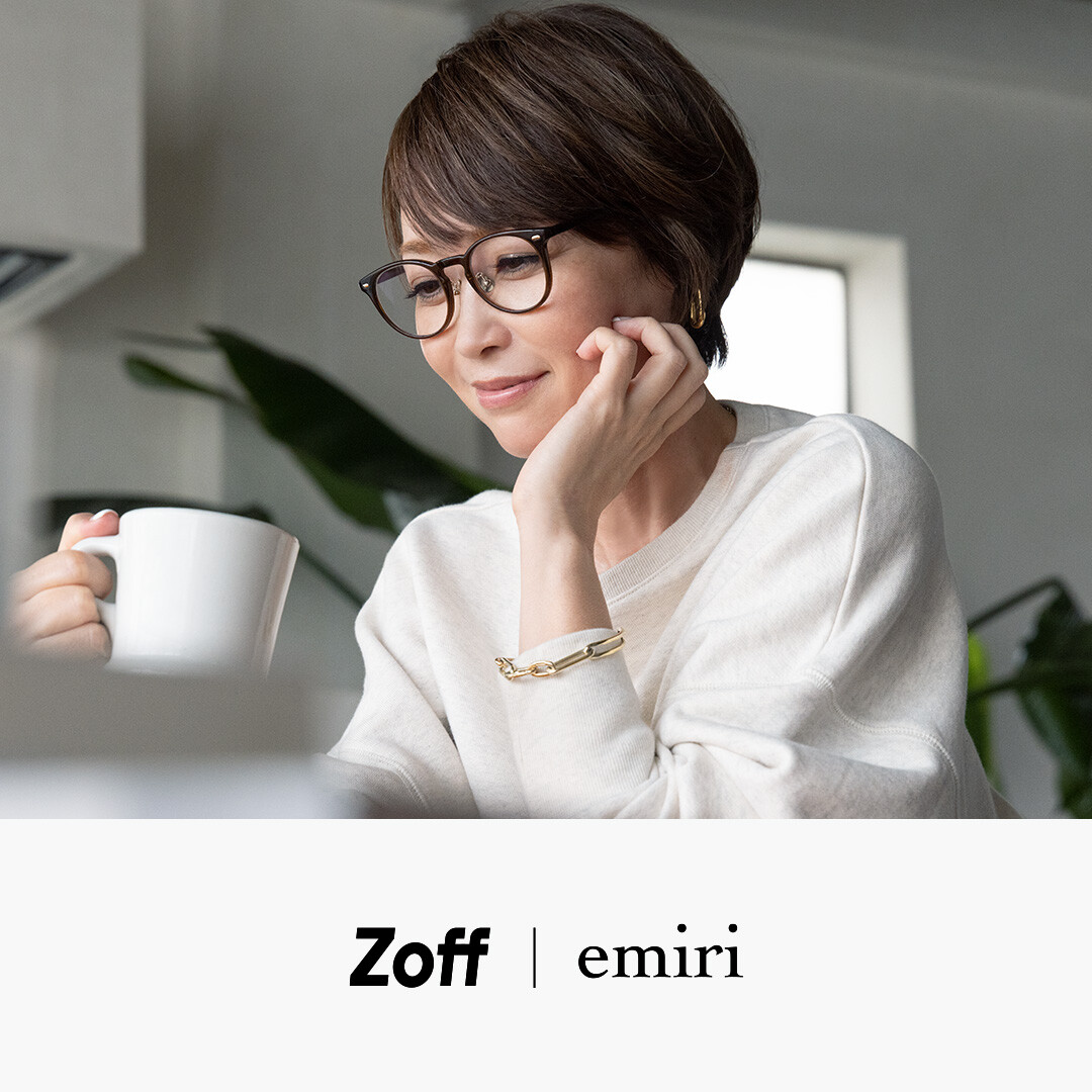 【日本未発売】 11/1(金)発売「Zoff｜emiri」Zoffと辺見えみりが初の メガネ・老眼鏡