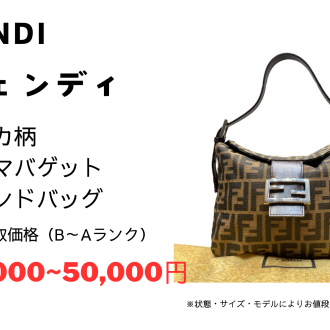 フェンディ ブランドバッグをお買取りいたしました!