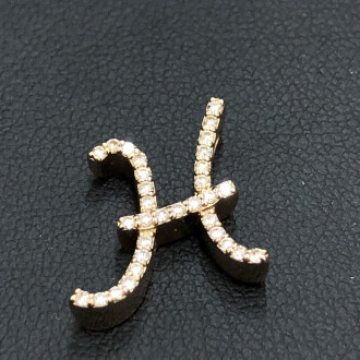 K18PG イニシャルトップ ダイヤモンド付きジュエリーをお買取しました！｜小金井市のお客様よりご相談