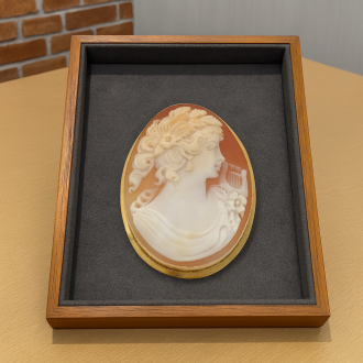 K18 カメオブローチをお買取りいたしました！